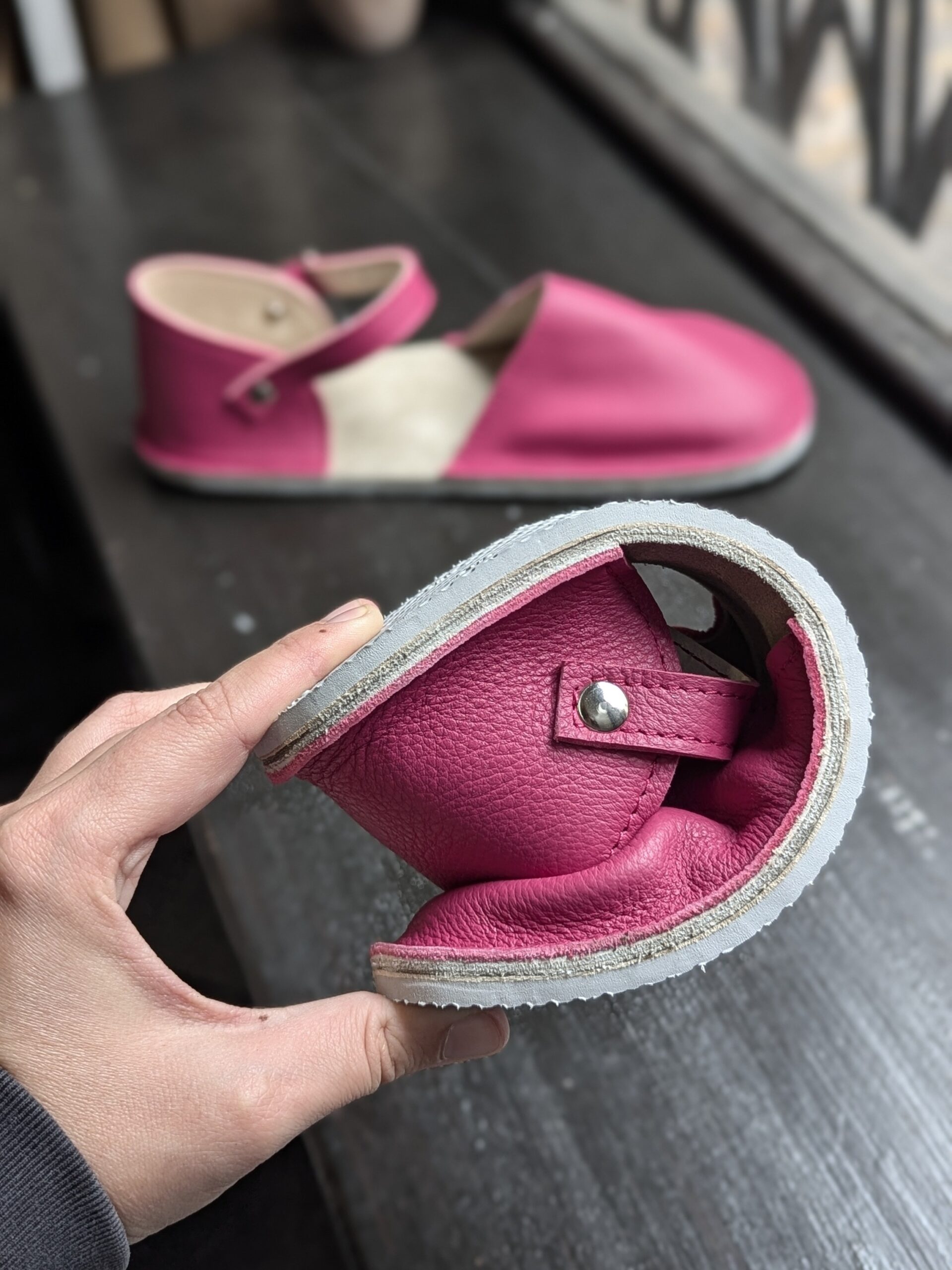 Buty z paskiem 2.0 - damskie buty barefoot - obrazek 3