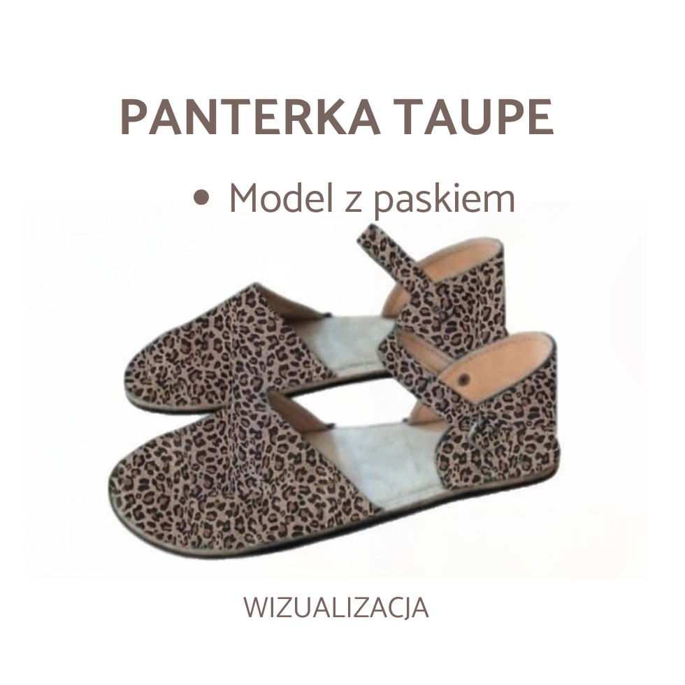 Panterka taupe – model z paskiem – kolekcja pożegnalna