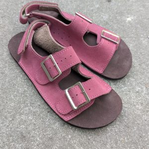 Sandały – dusty pink- 39